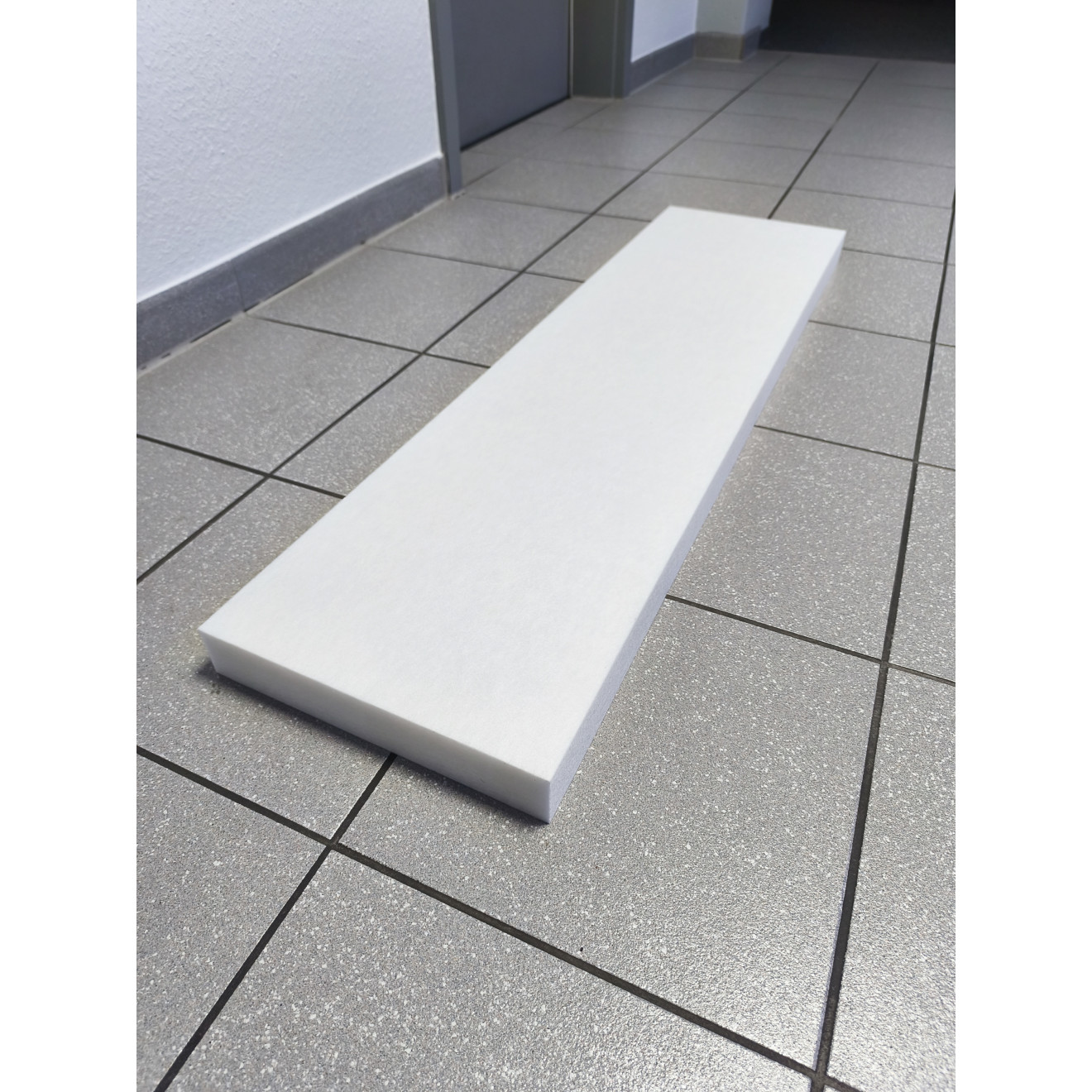 Sonderangebot PET-VLIES Akustikabsorber 113cm x 30cm x 5cm, weiße Vliesoberfläche