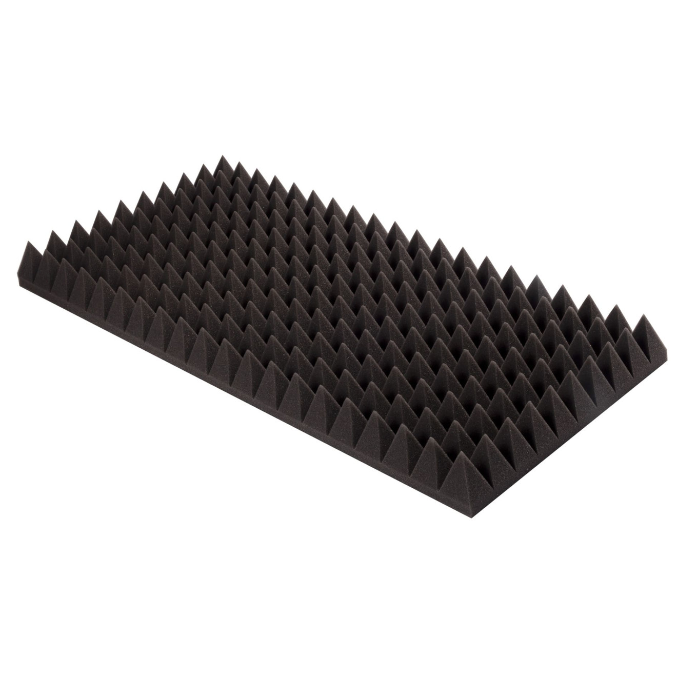 Pyramidenschaumstoff Eco-Line 100 x 50 x 10cm anthrazit - Eco Pyramidenschaum