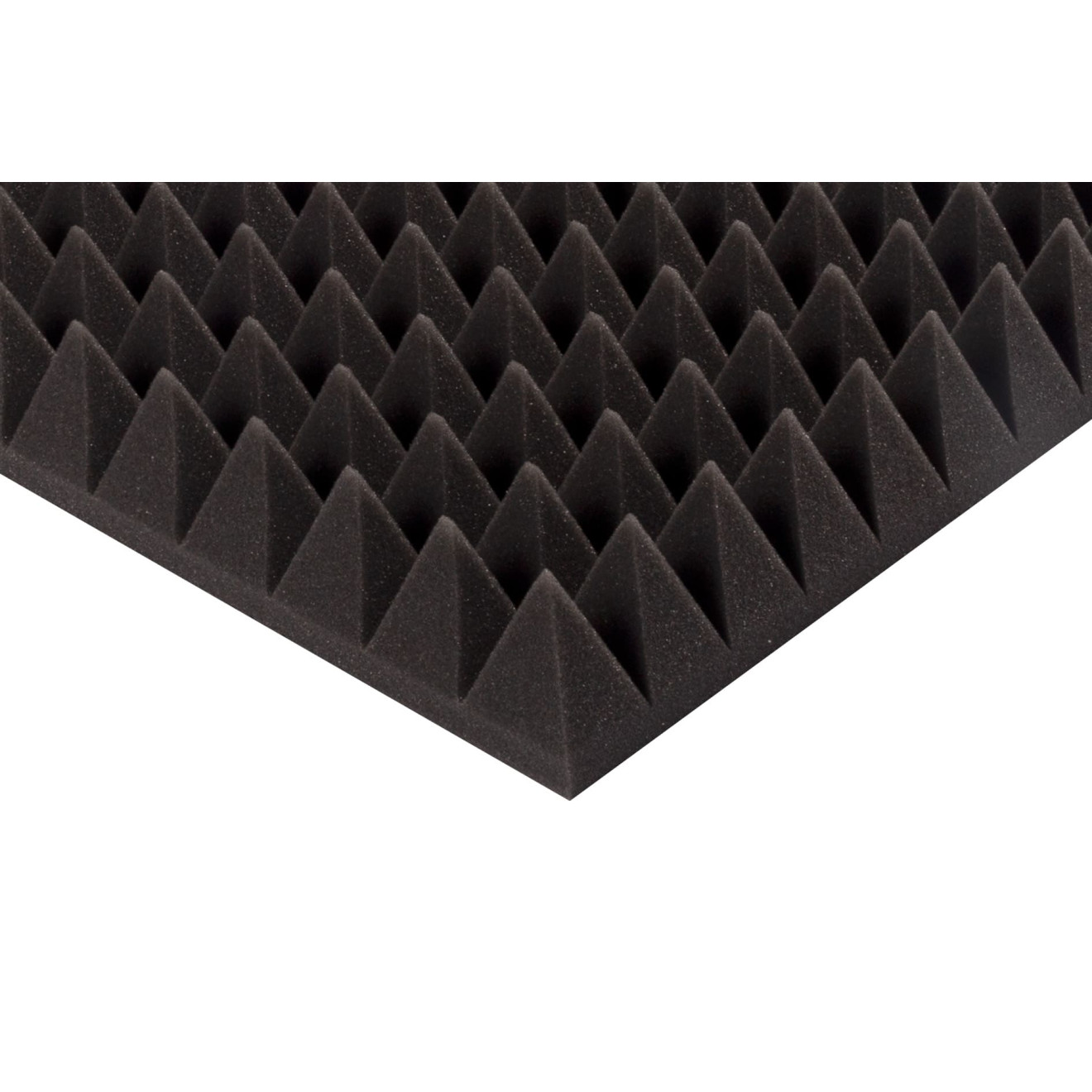 Pyramidenschaumstoff Eco-Line 100 x 50 x 10cm anthrazit - Eco Pyramidenschaum