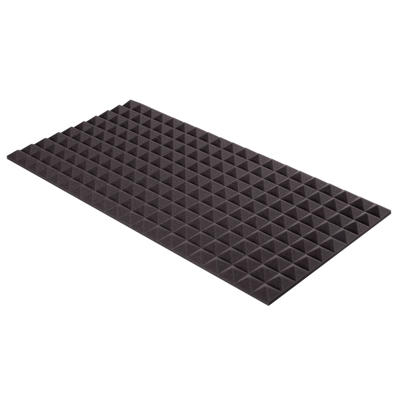 Pyramidenschaumstoff Eco-Line 100 x 50 x 3cm anthrazit - Eco Schaumstoff