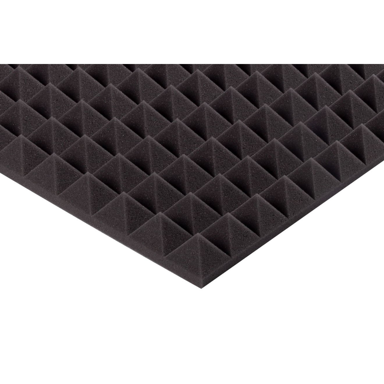 Pyramidenschaumstoff Eco-Line 100 x 50 x 5cm anthrazit - Eco Pyramidenschaum
