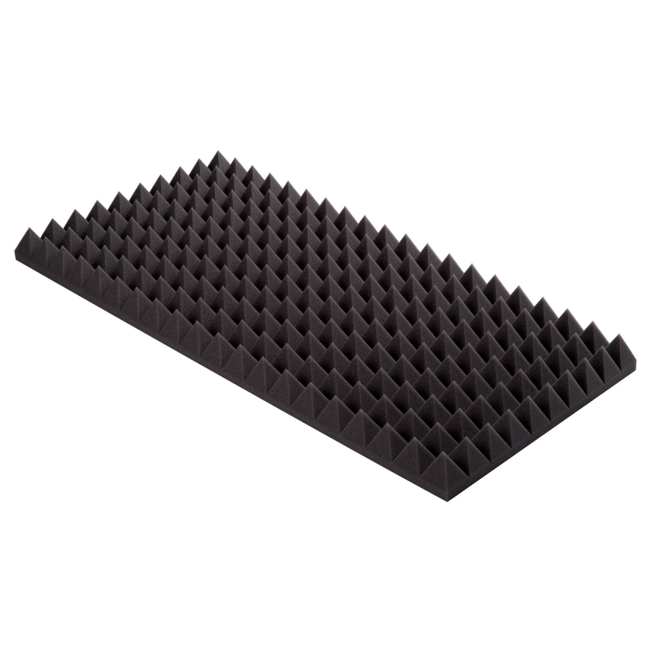 Pyramidenschaumstoff Eco-Line 100 x 50 x 7cm anthrazit - Eco Pyramidenschaum