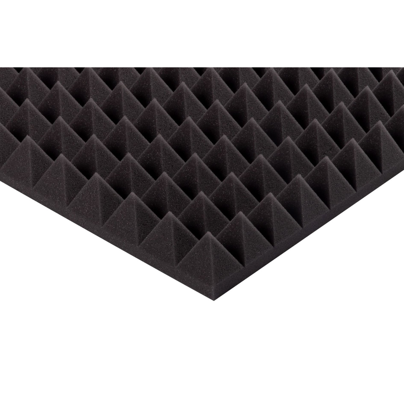 Pyramidenschaumstoff Eco-Line 100 x 50 x 7cm anthrazit - Eco Pyramidenschaum