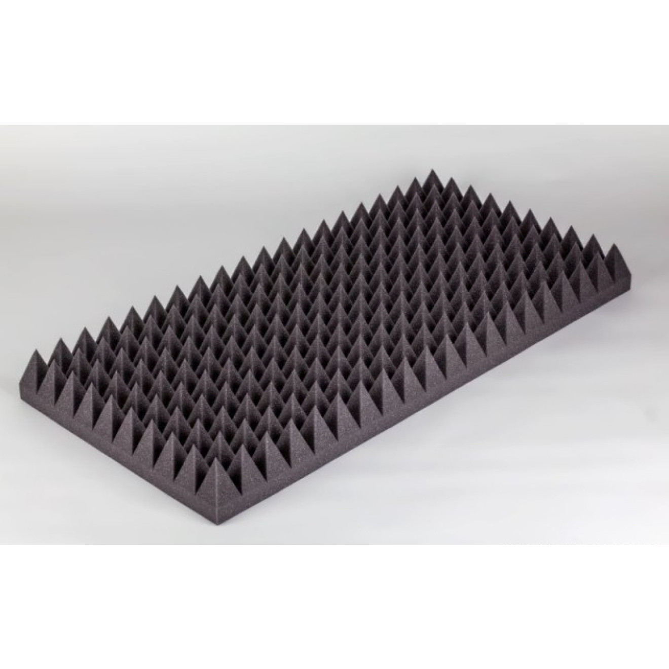 Akustik Pyramidenschaumstoff MicroPor 100 x 50 x 10cm anthrazit - Schaumstoff in Bestqualität