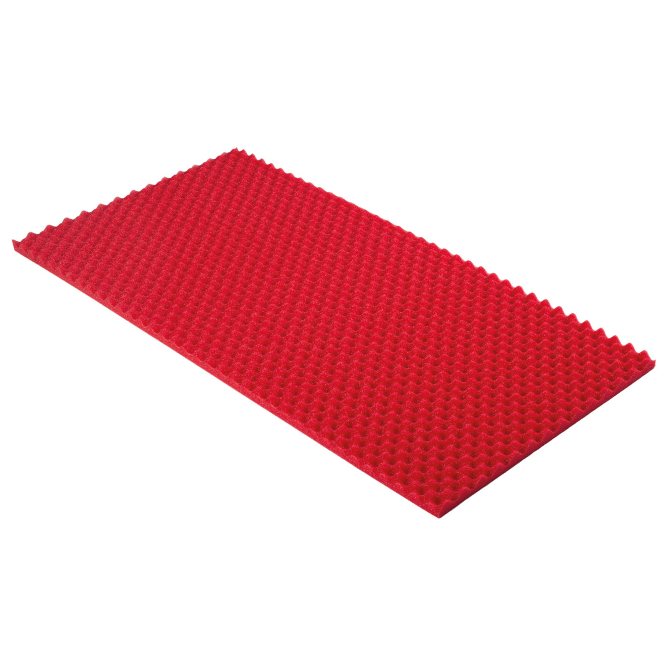 Roter Akustikschaumstoff Noppenschaumstoff 100x50x2cm