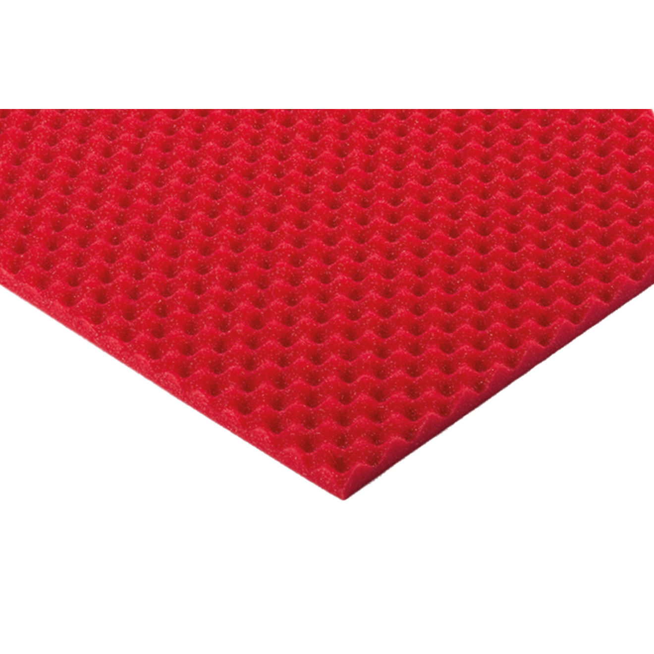 Roter Akustikschaumstoff Noppenschaumstoff 100x50x2cm