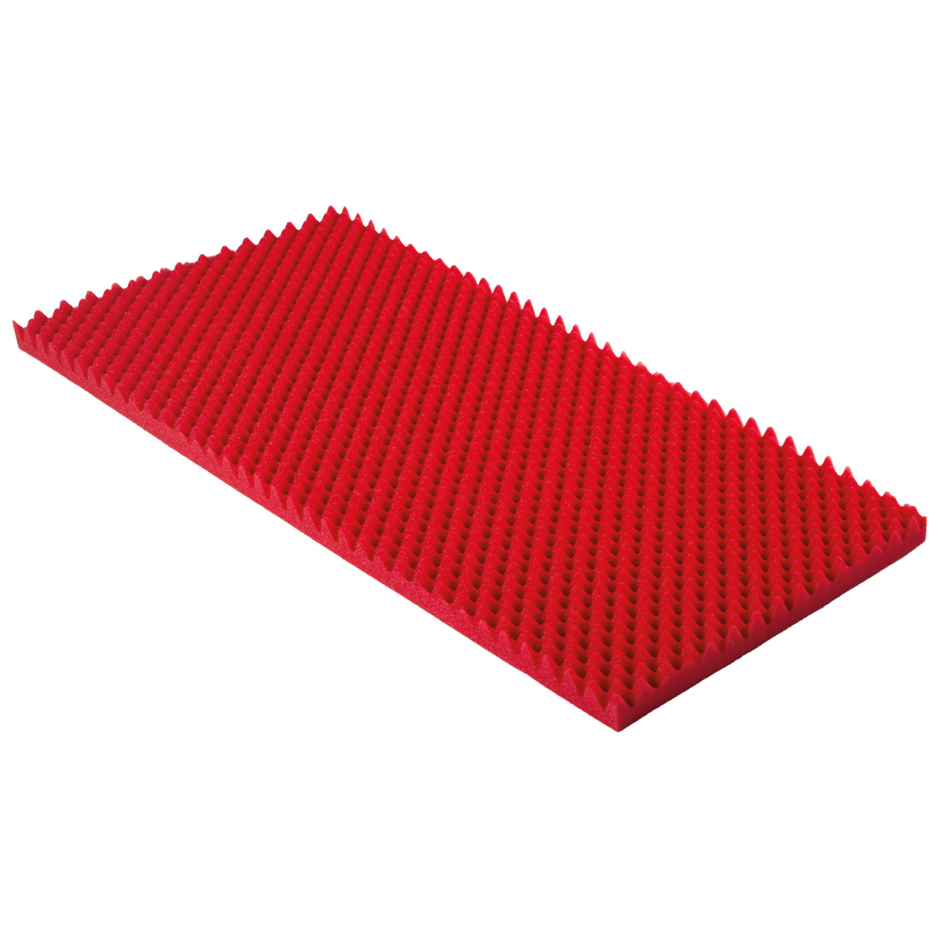 Roter Akustikschaumstoff Noppenschaumstoff 100x50x4cm