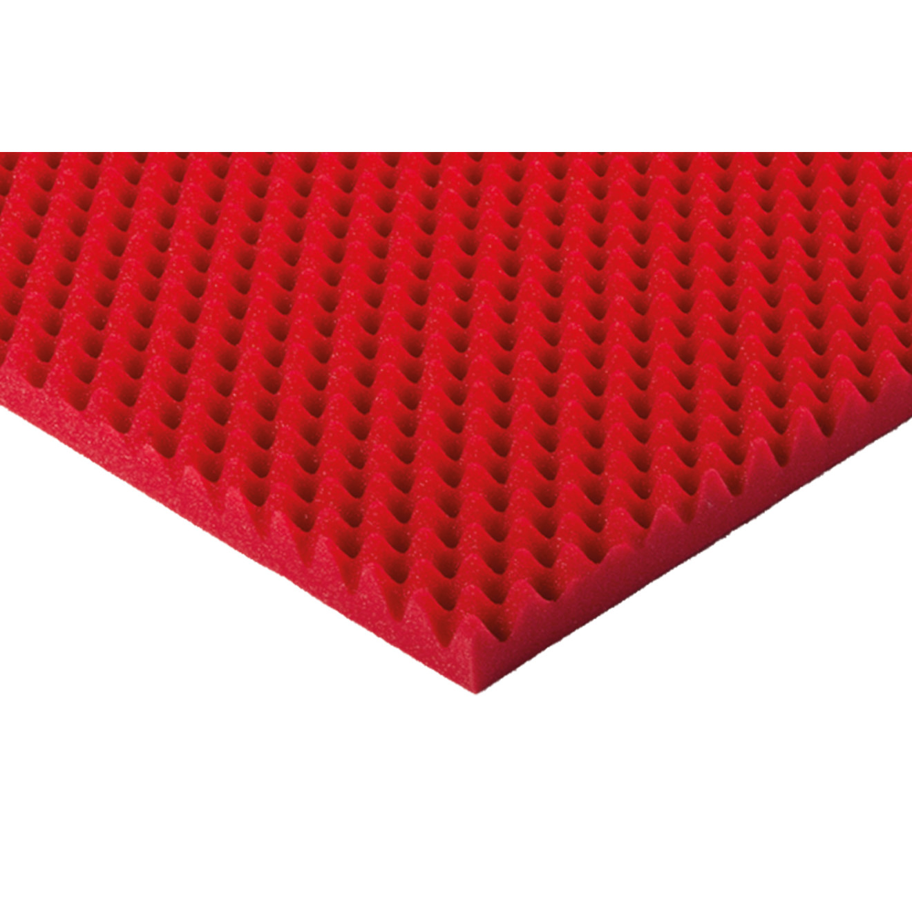 Roter Akustikschaumstoff Noppenschaumstoff 100x50x4cm