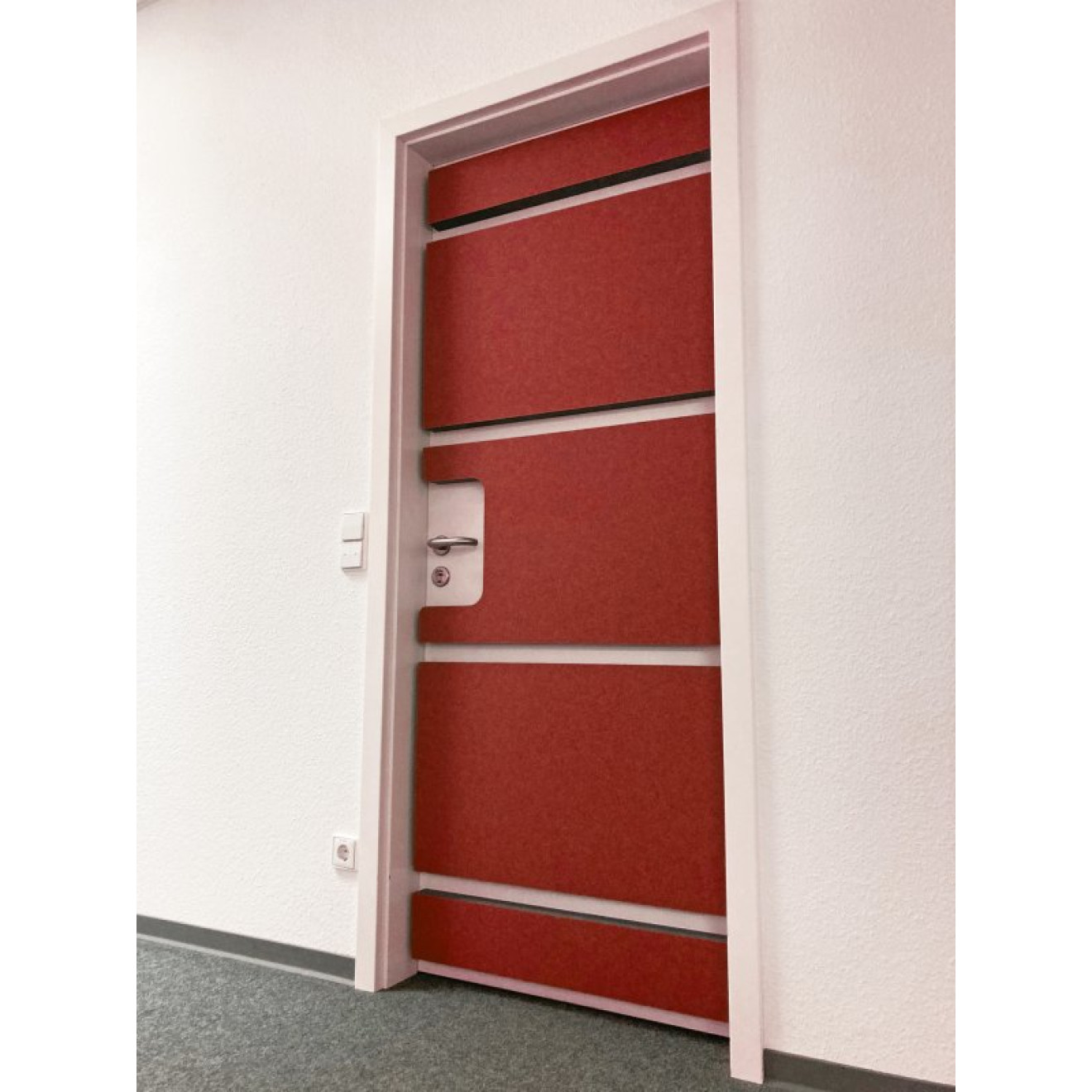 Türdämmset 50mm rot für Türblattbreite 735mm