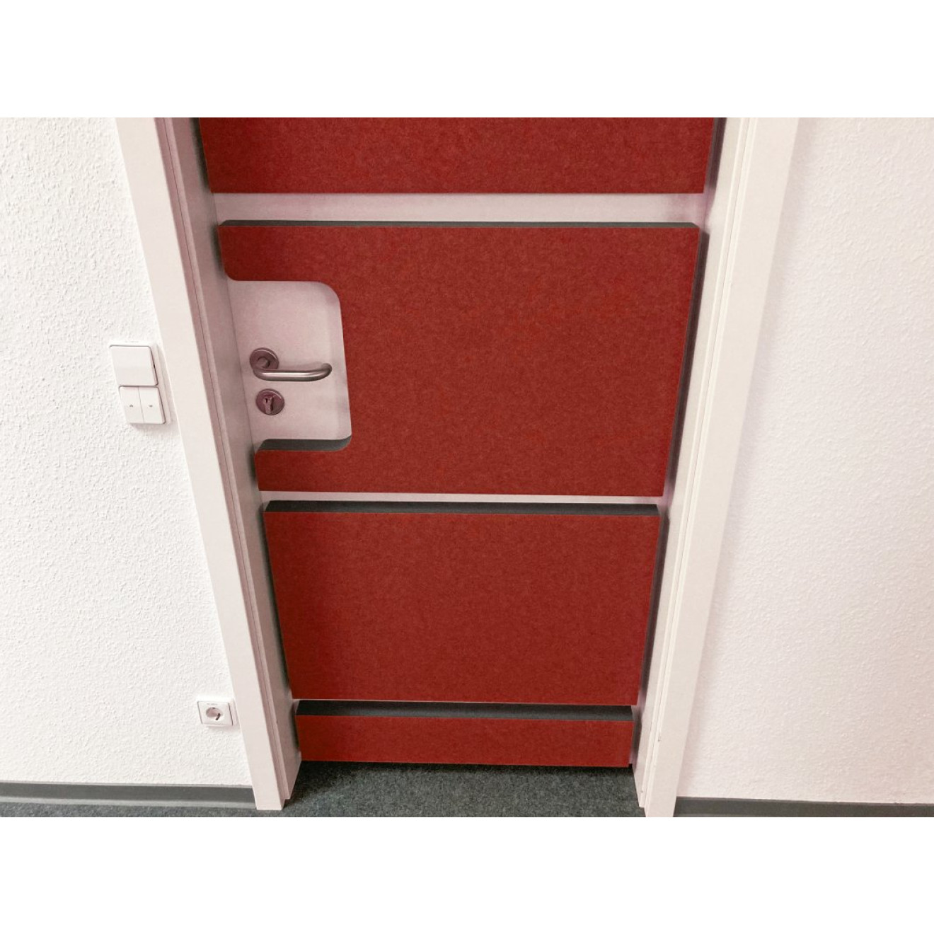 Türdämmset 50mm rot für Türblattbreite 735mm