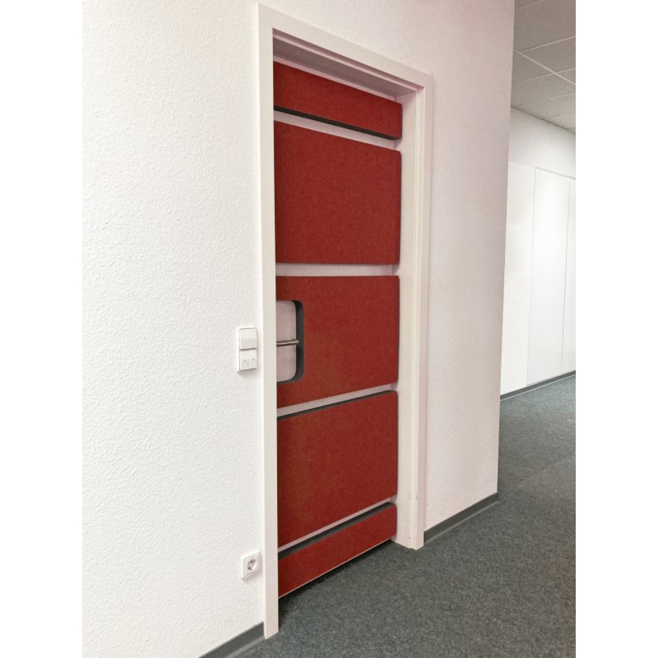 Türdämmset 50mm rot für Türblattbreite 735mm