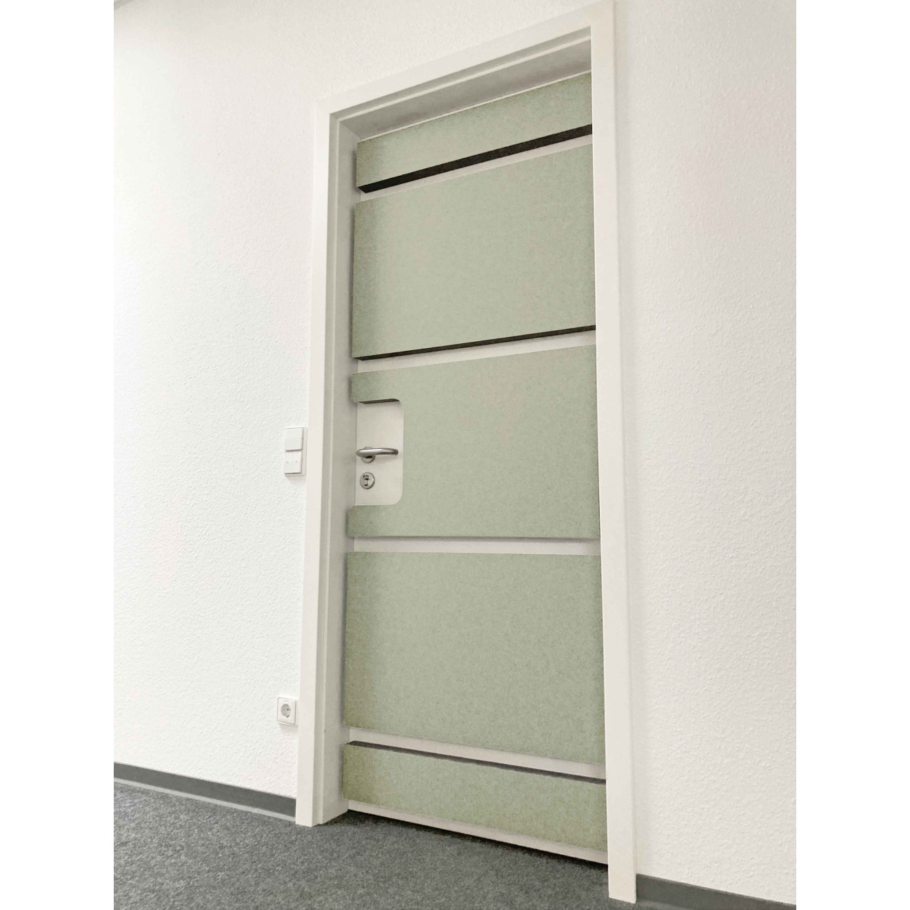 Türdämmset 50mm weiß/beige für Türblattbreite 735mm