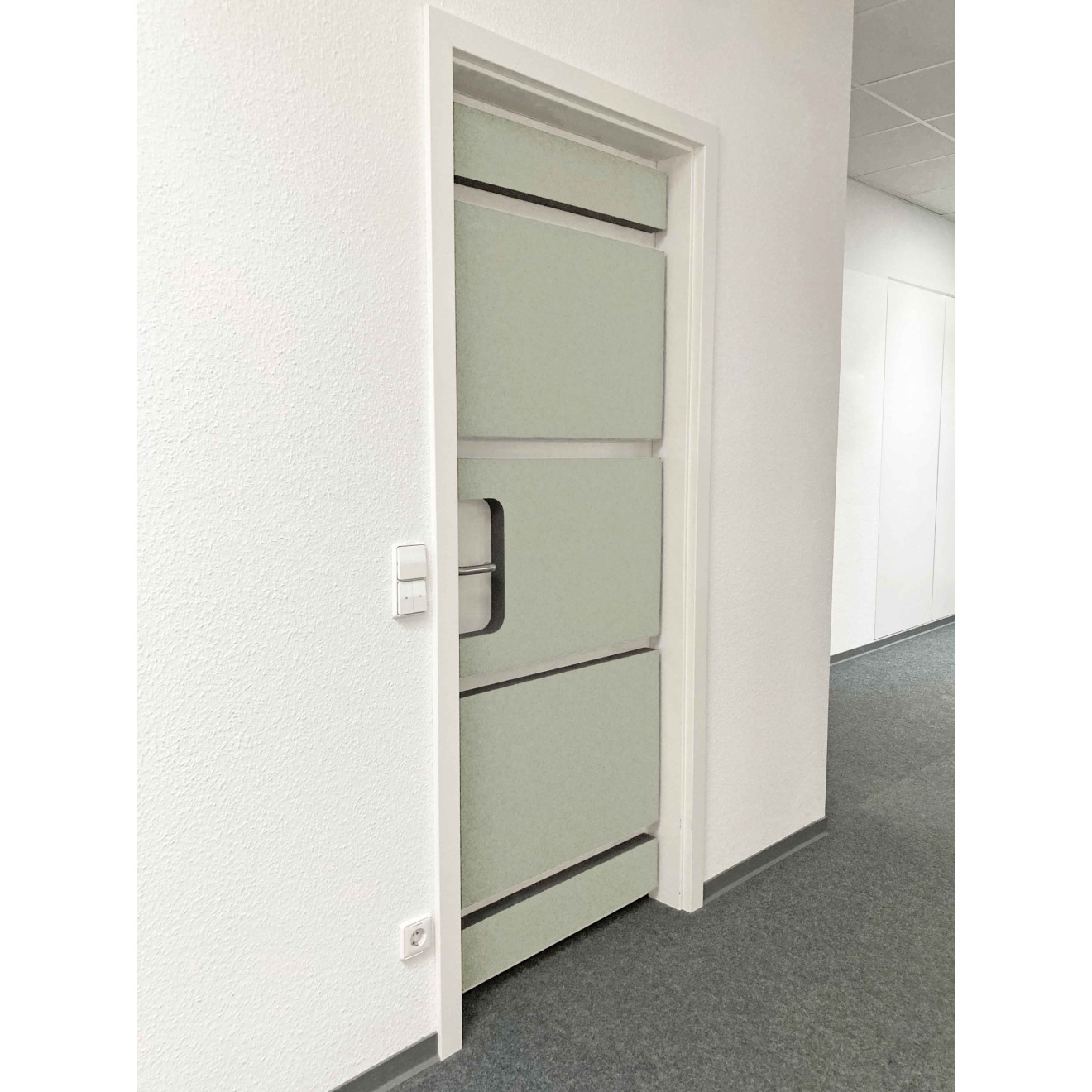 Türdämmset 50mm weiß/beige für Türblattbreite 735mm