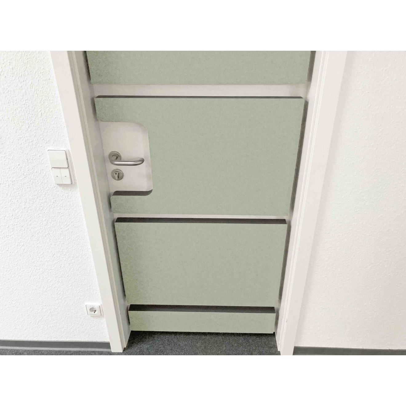 Türdämmset 50mm weiß/beige für Türblattbreite 735mm