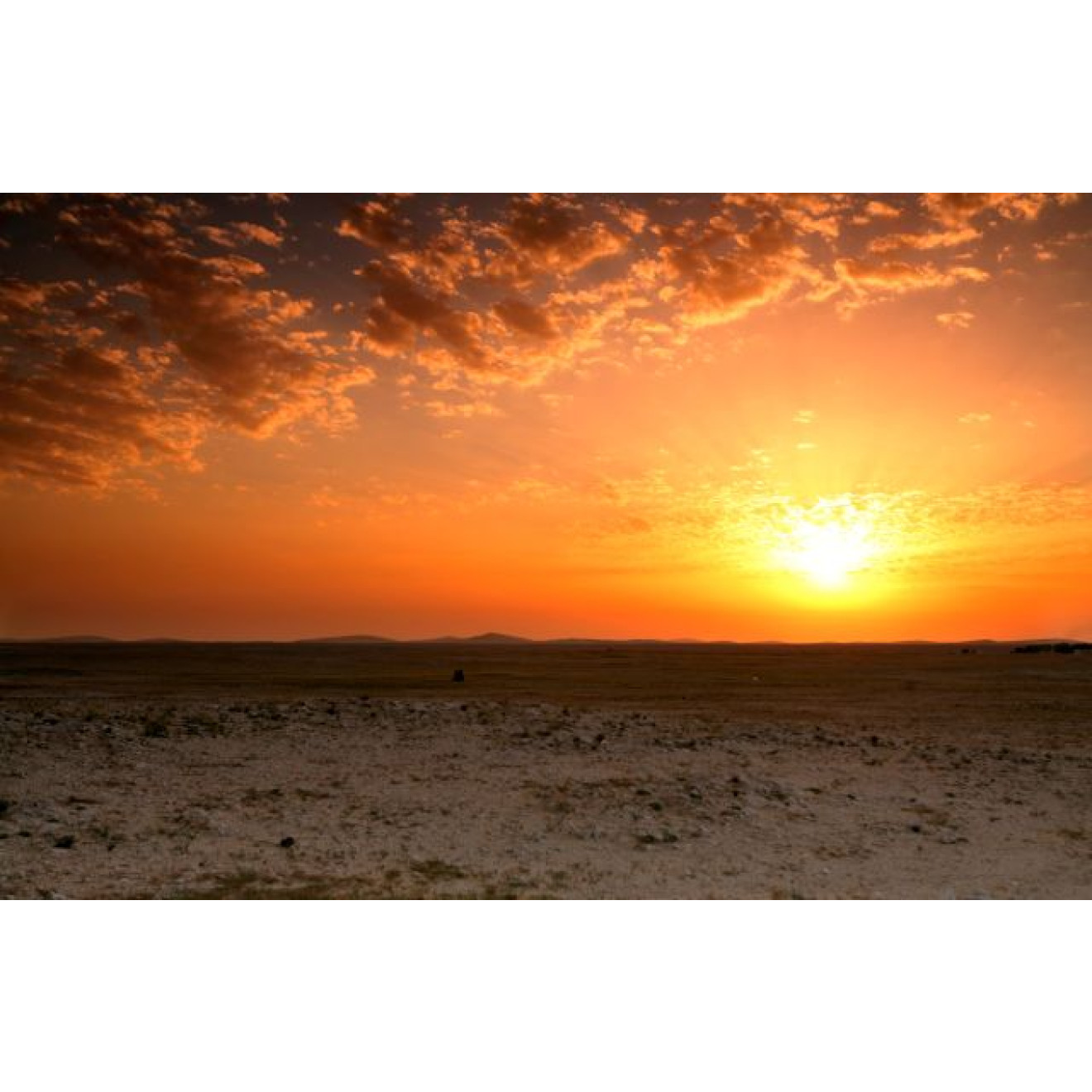 Akustikbild Sonnenuntergang im Brachland