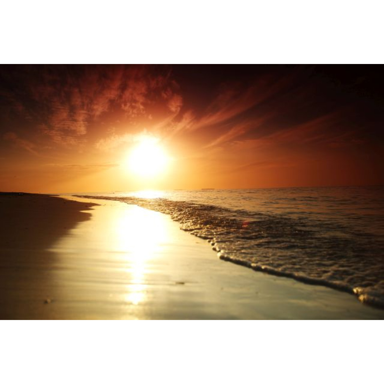 Akustikbild Sonnenuntergang am Strand