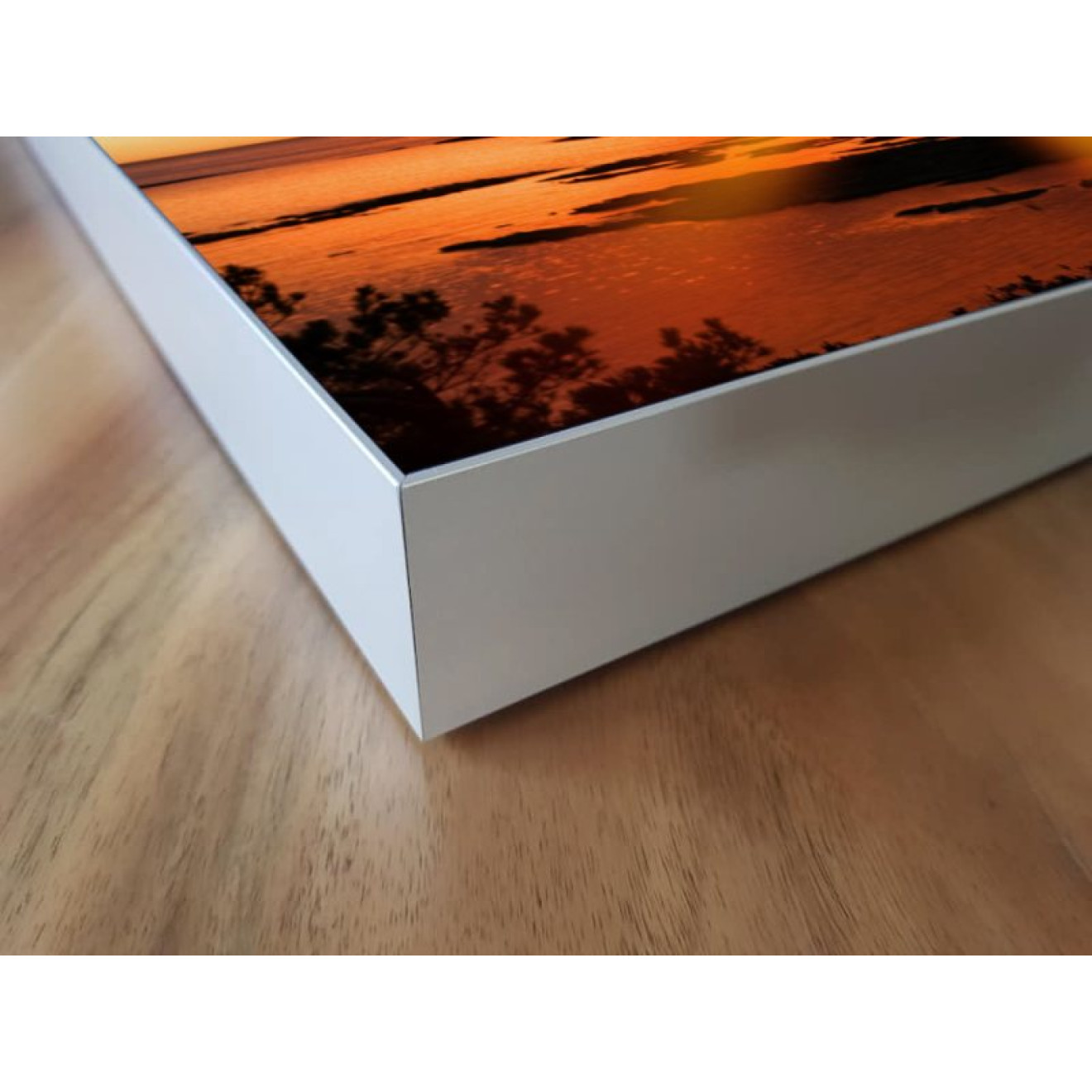 Akustikbild Gipfelkreuz im Sonnenuntergang