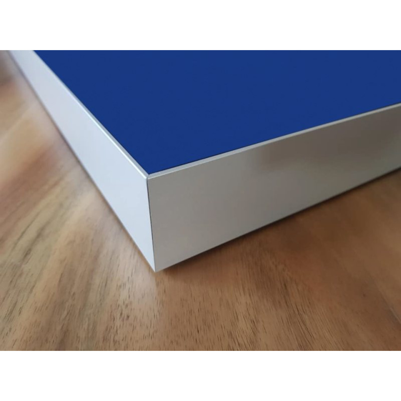 Akustikbild Unifarben mit PG1 blauem Stoff