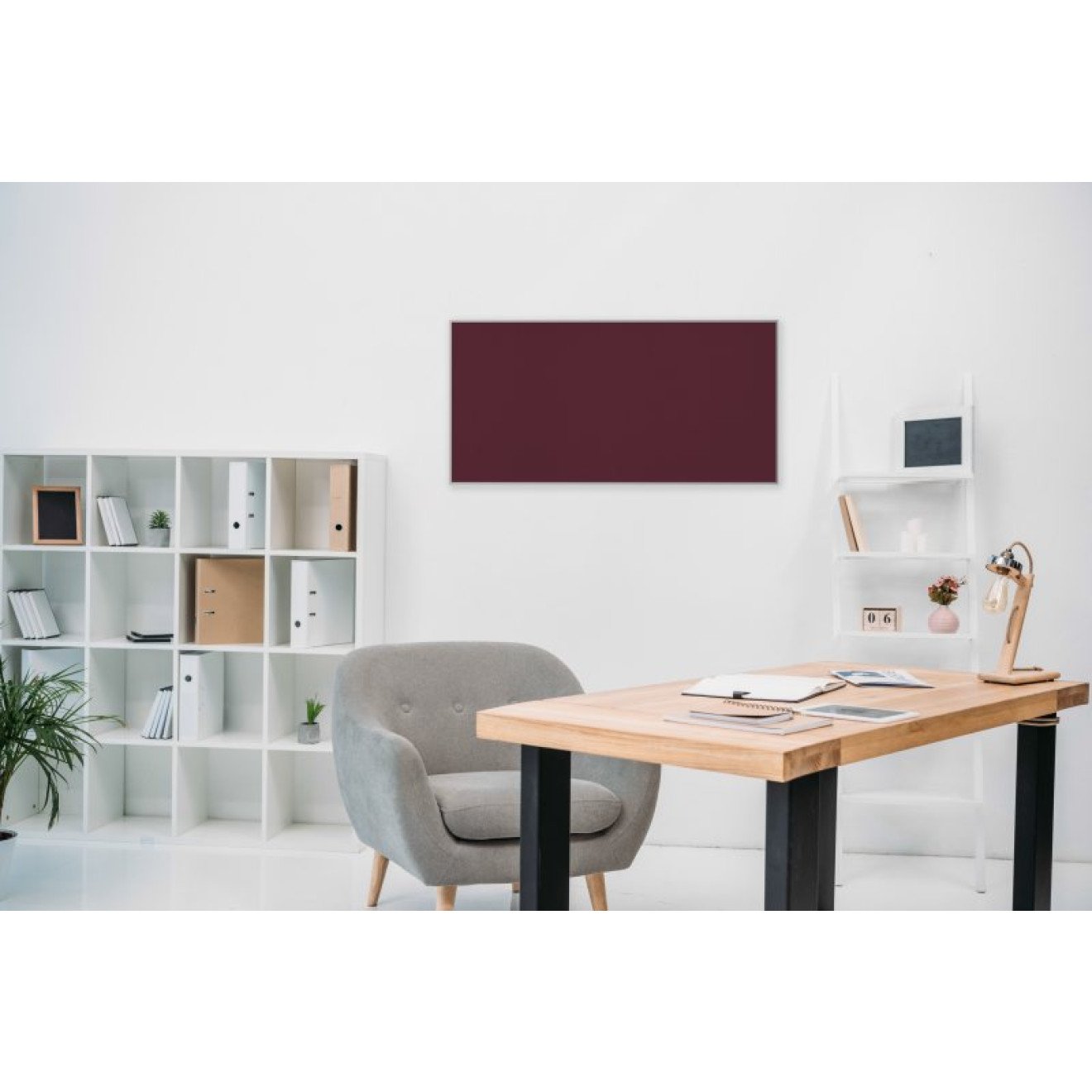 Akustikbild Unifarben mit hochwertigem ©Camira YS030