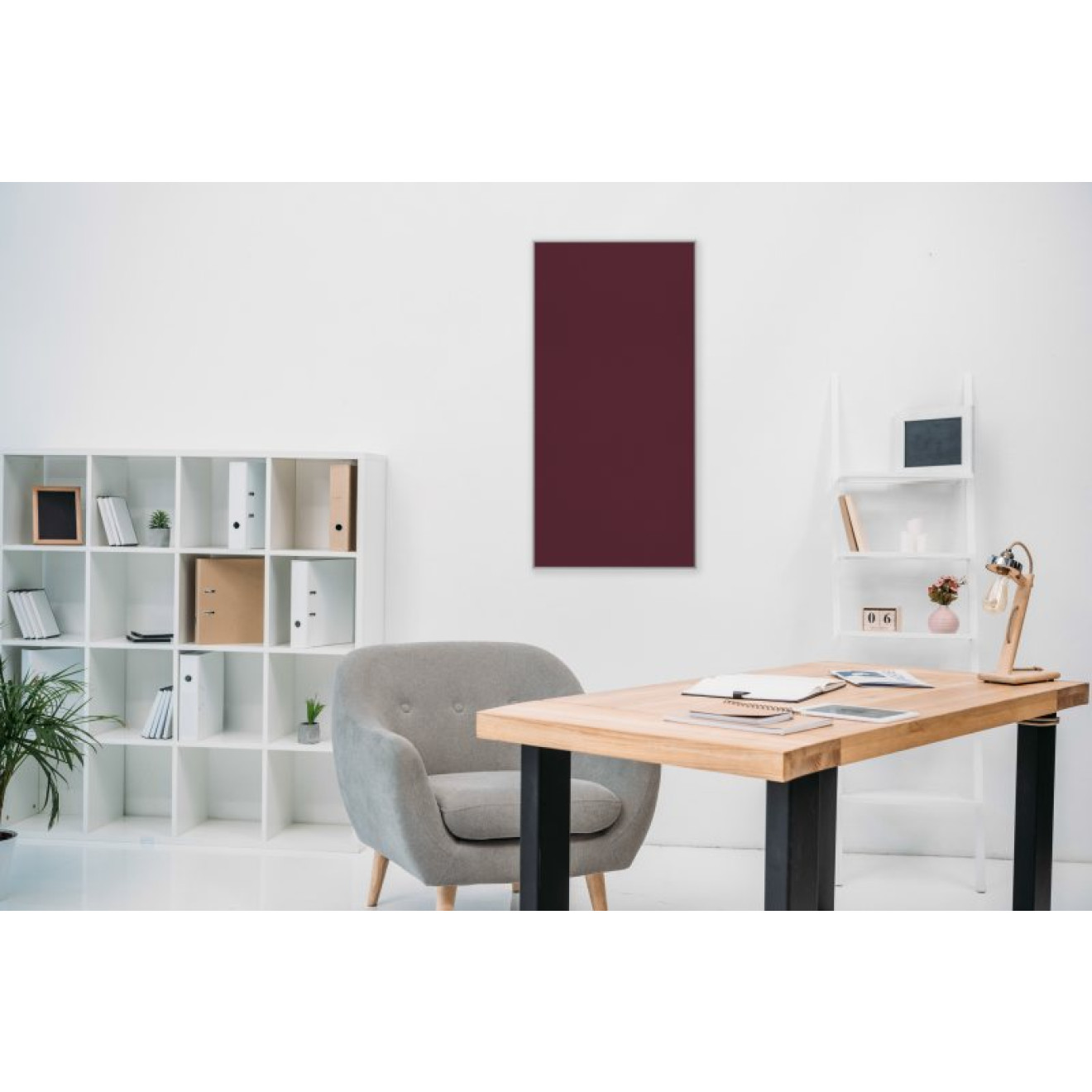 Akustikbild Unifarben mit hochwertigem ©Camira YS030