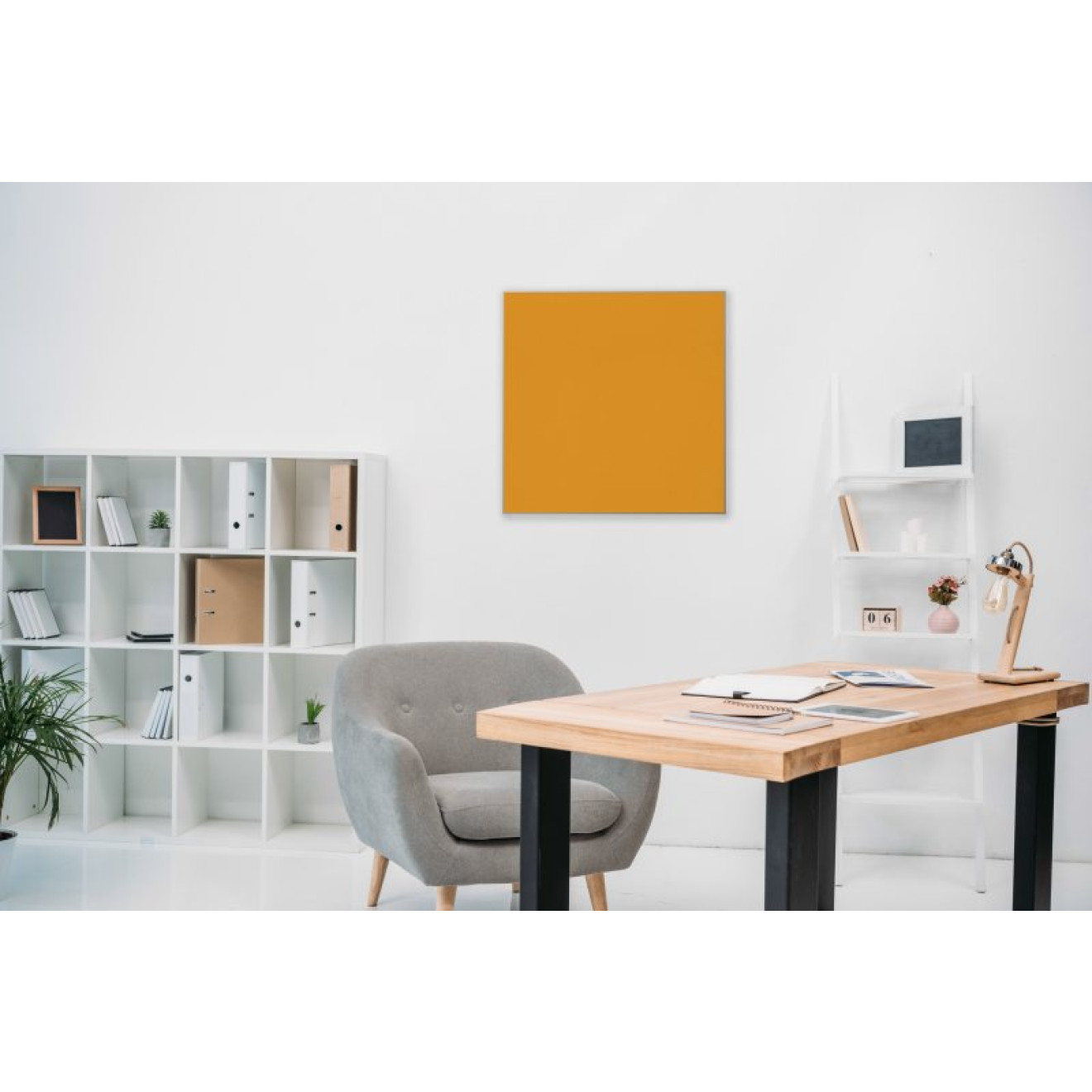 Akustikbild Unifarben mit hochwertigem ©Camira YS072