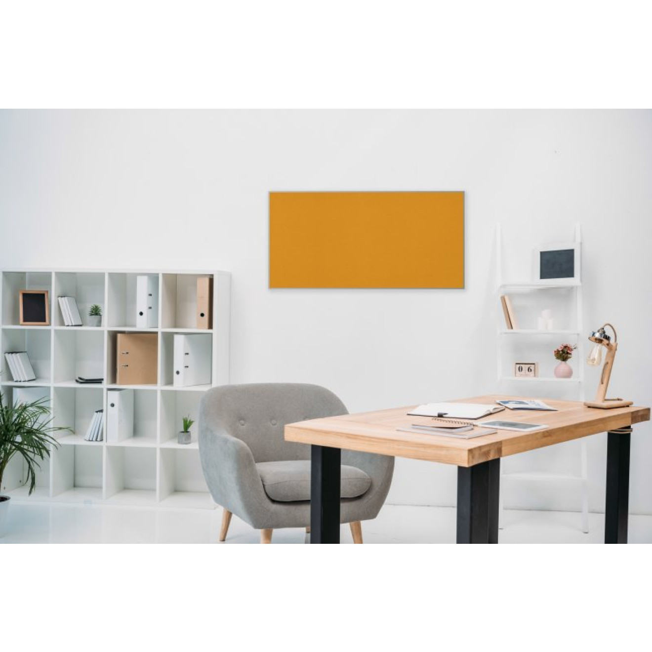 Akustikbild Unifarben mit hochwertigem ©Camira YS072