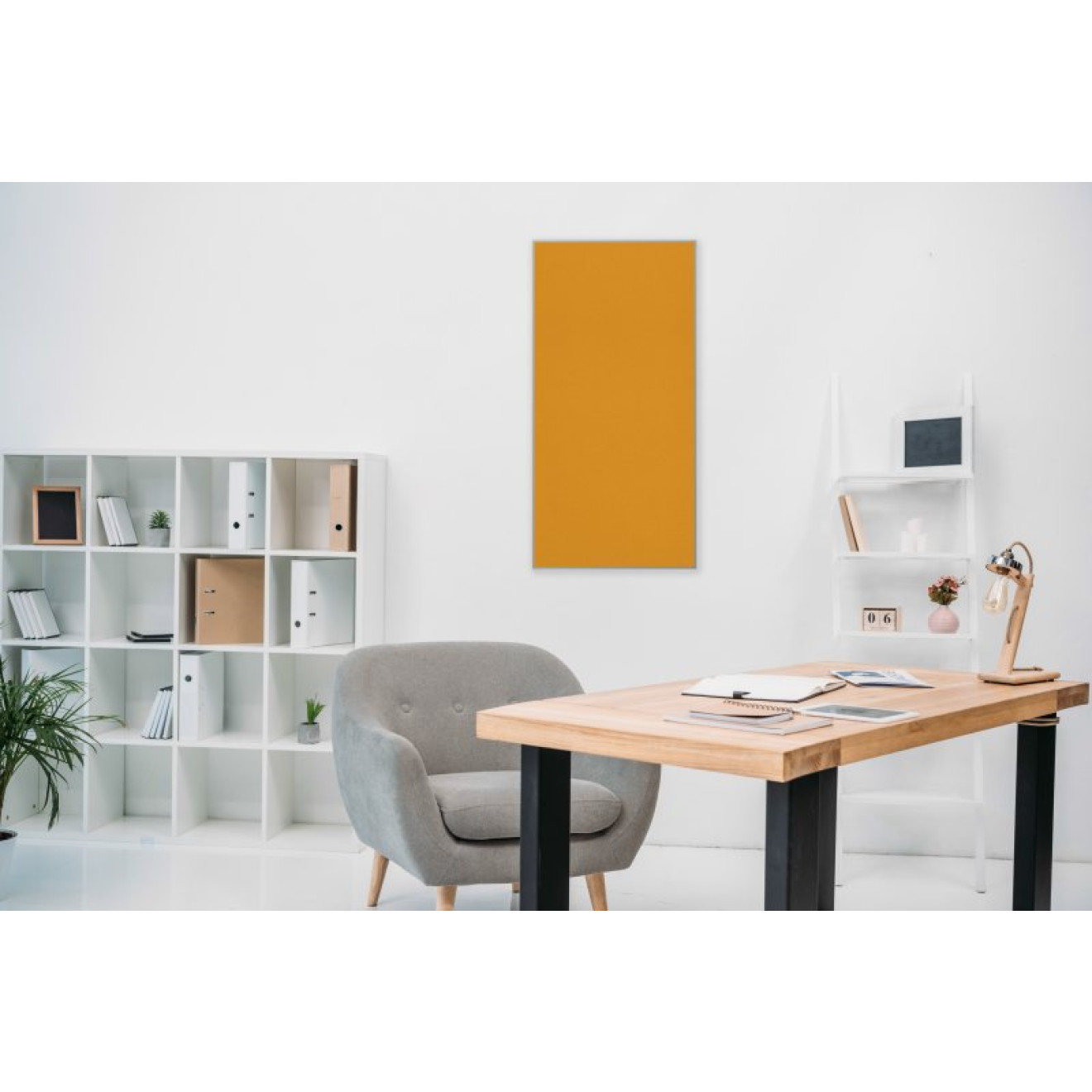 Akustikbild Unifarben mit hochwertigem ©Camira YS072