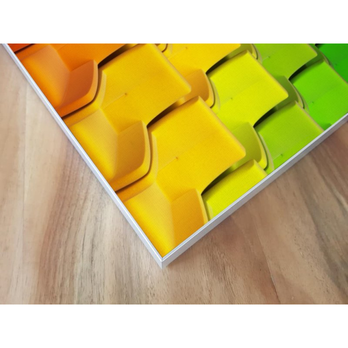 Akustikbild Regenbogen Stühle