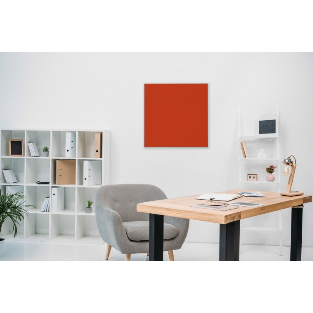 Akustikbild Unifarben mit hochwertigem ©Camira YS076