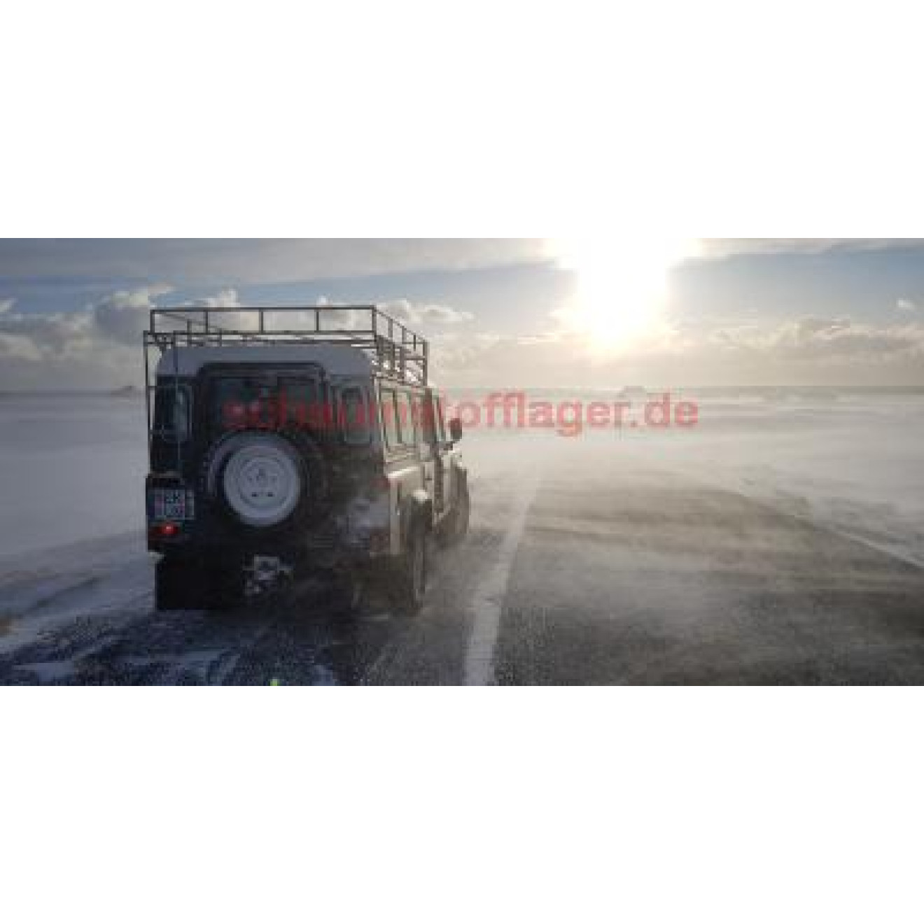Akustikbild Schneestraße in Island