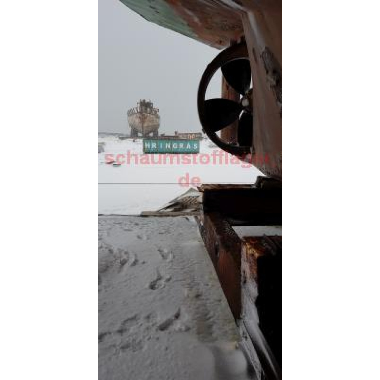 Akustikbild Verlassenes Schiff in Island