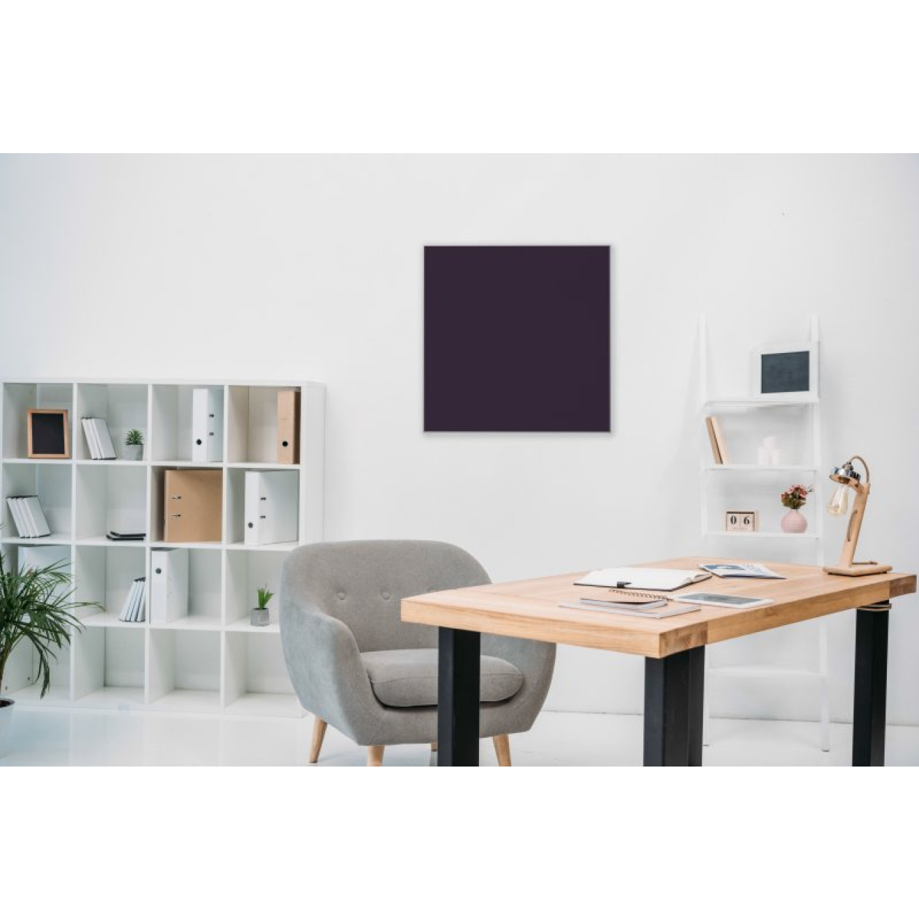 Akustikbild Unifarben mit hochwertigem ©Camira YS084
