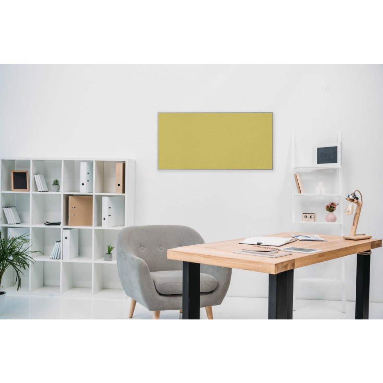 Akustikbild Unifarben mit hochwertigem ©Camira YS096