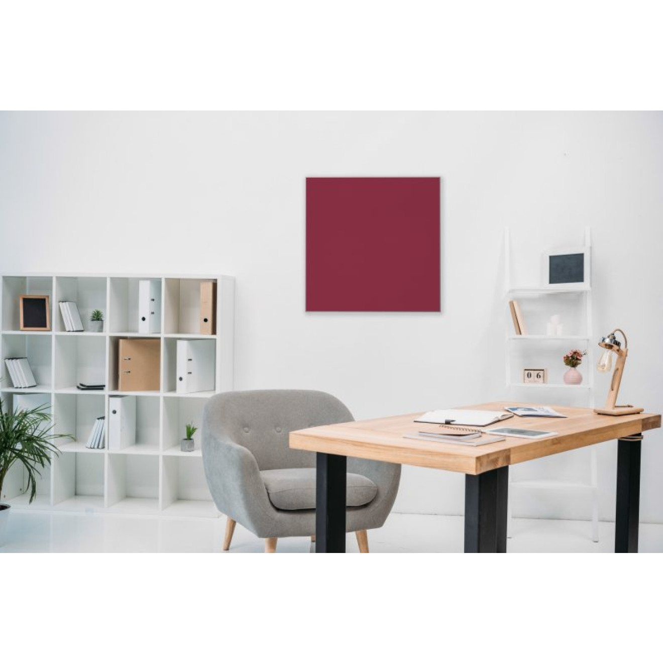 Akustikbild Unifarben mit hochwertigem ©Camira YS101