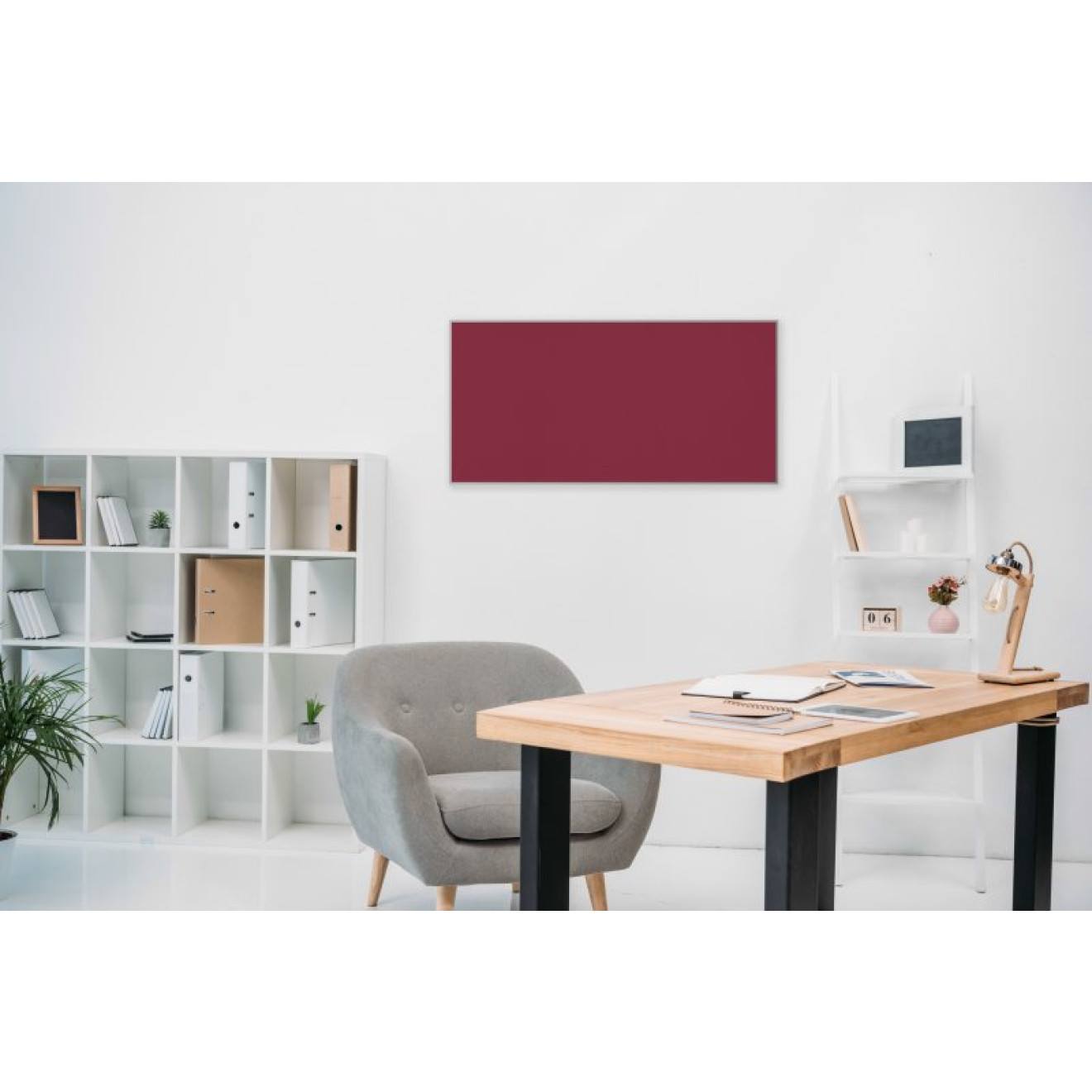 Akustikbild Unifarben mit hochwertigem ©Camira YS101