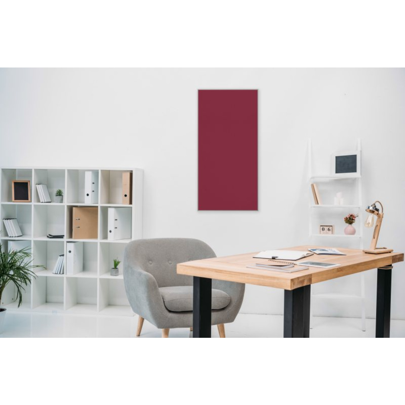 Akustikbild Unifarben mit hochwertigem ©Camira YS101