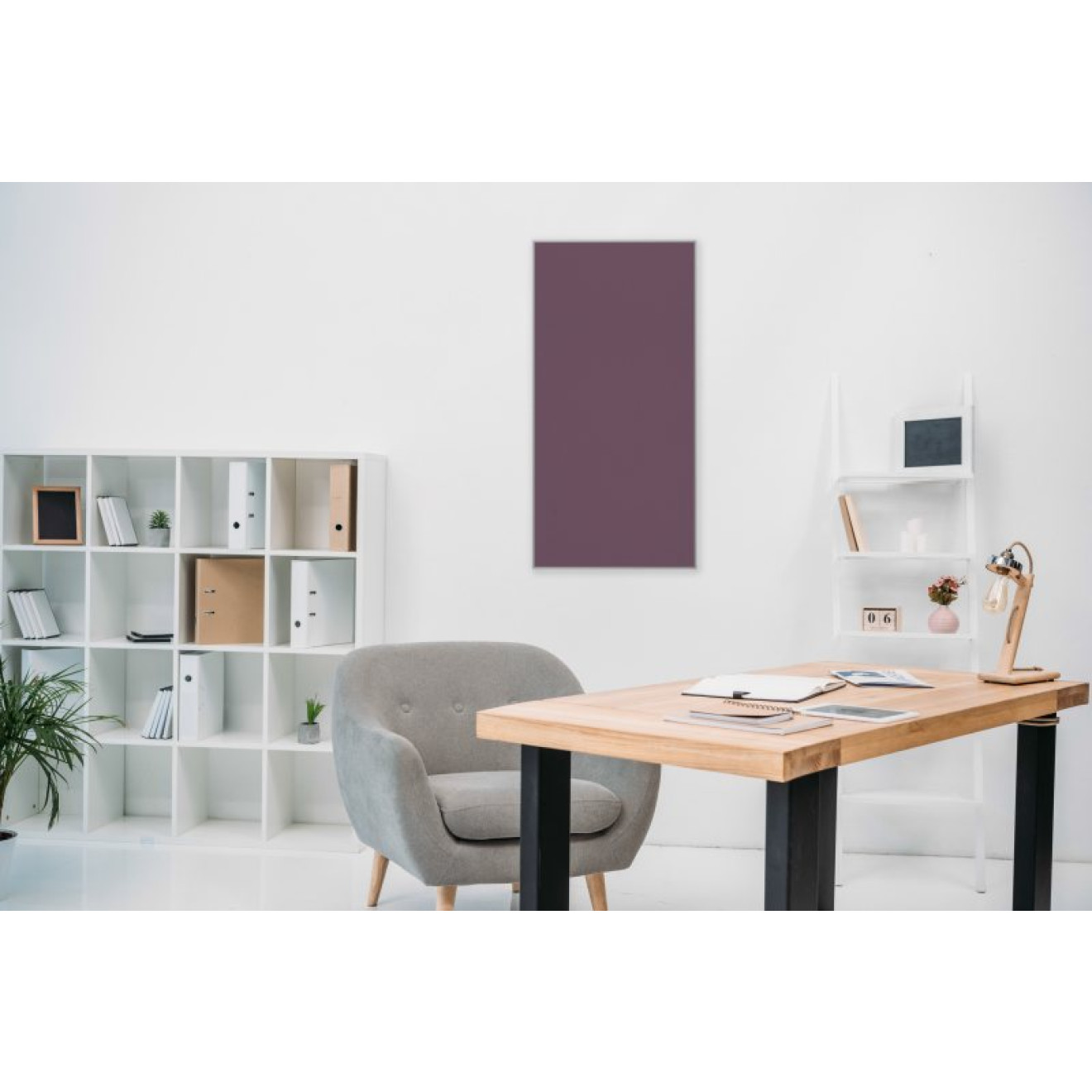 Akustikbild Unifarben mit hochwertigem ©Camira YS102