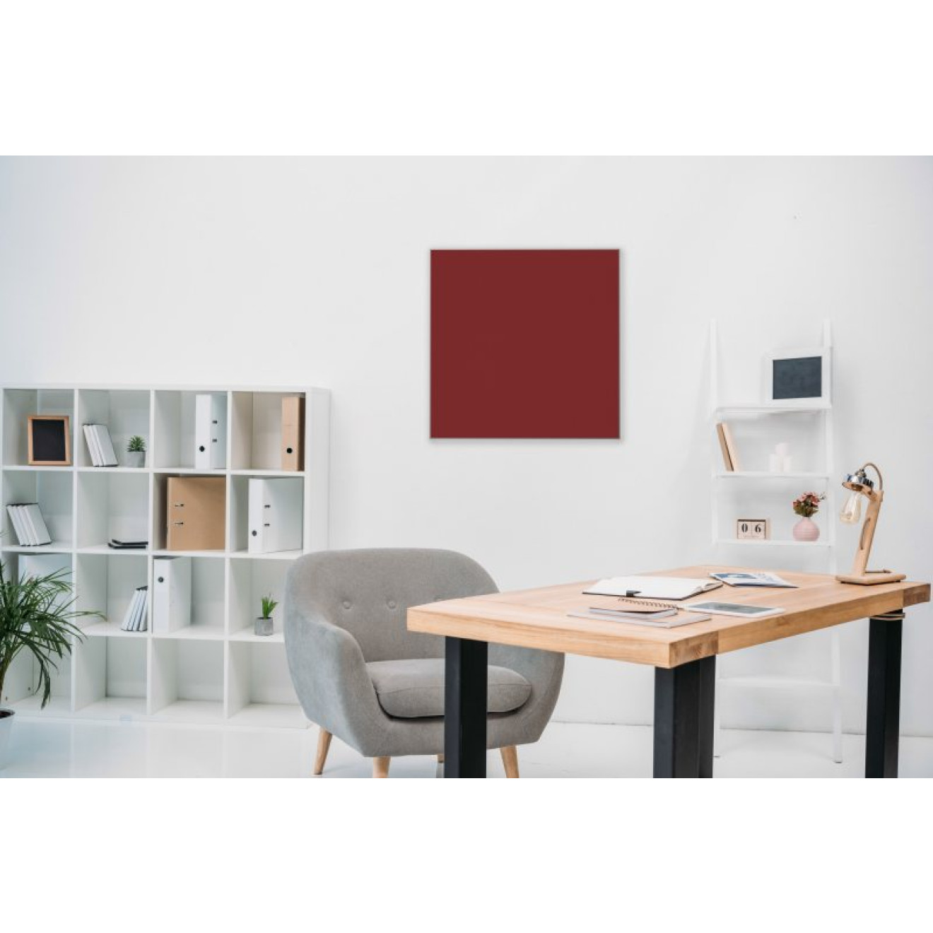 Akustikbild Unifarben mit hochwertigem ©Camira YS136