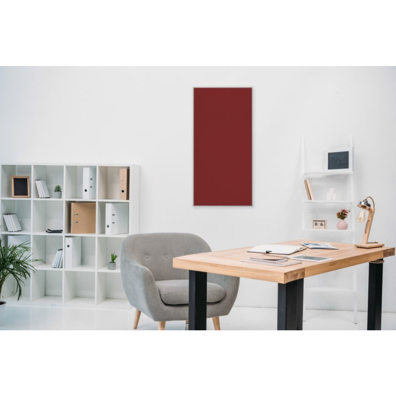 Akustikbild Unifarben mit hochwertigem ©Camira YS136