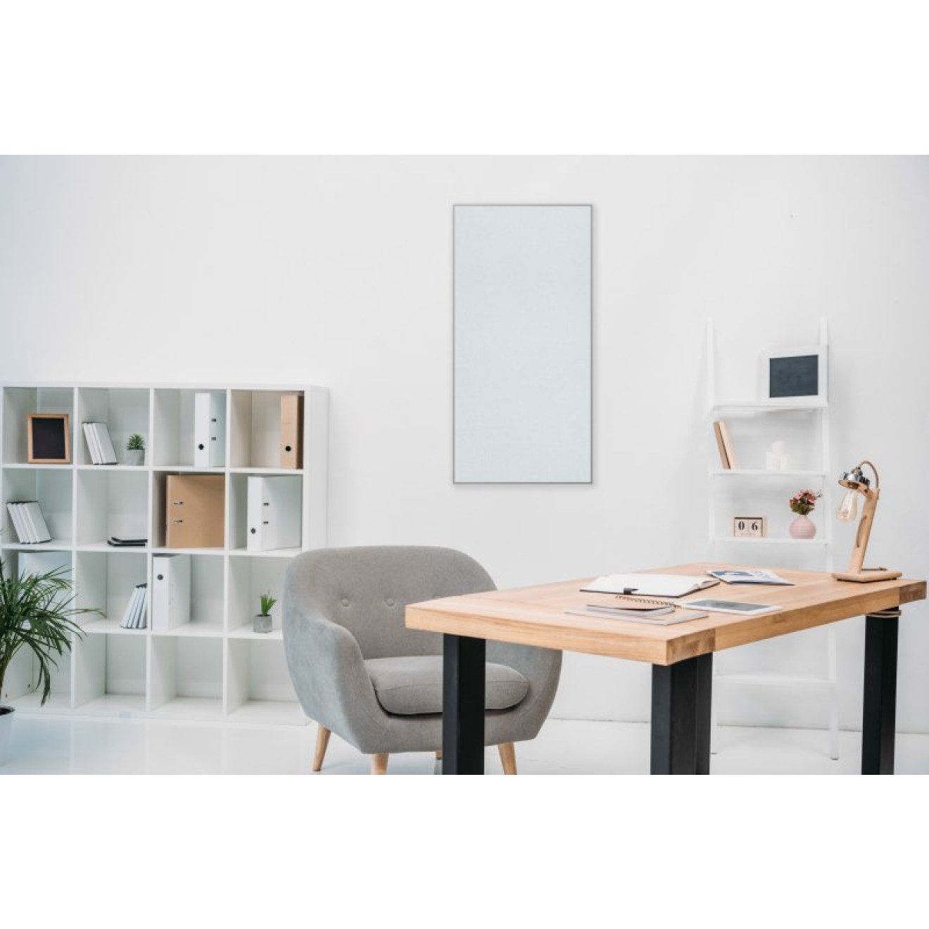 Akustikbild Unifarben mit hochwertigem ©Camira YS165