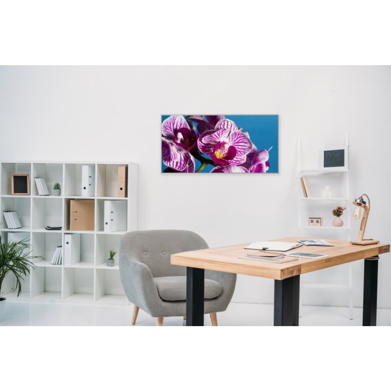 Akustikbild Lila Orchideen