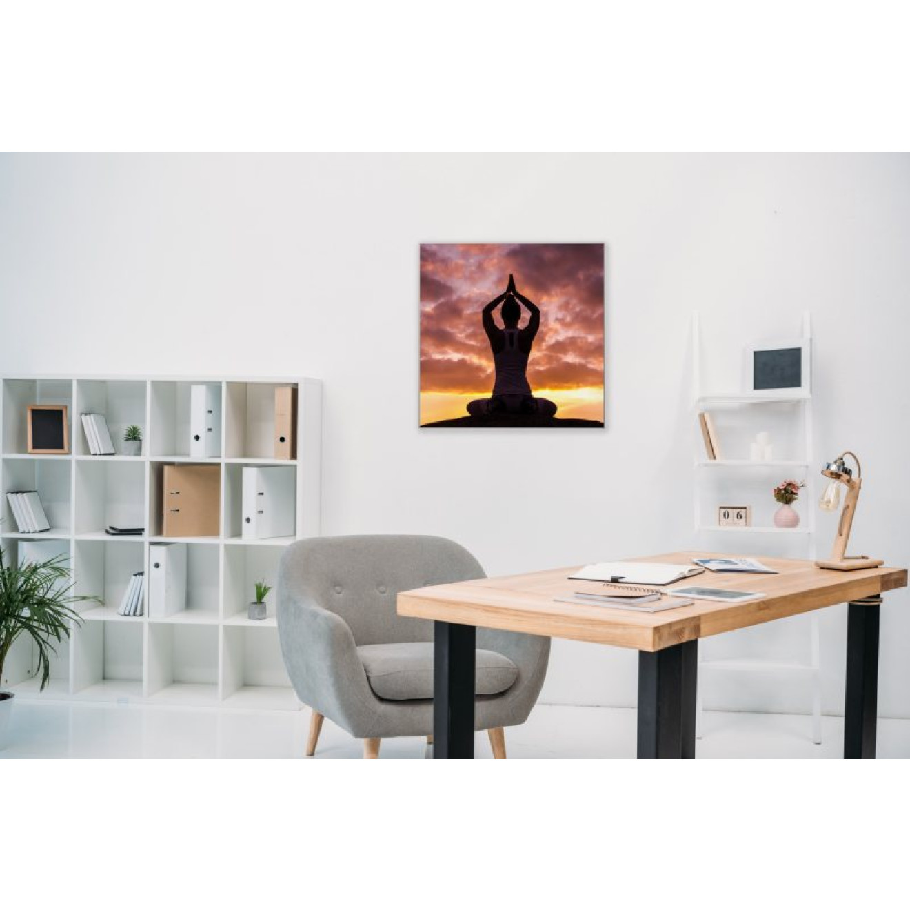 Akustikbild Yoga zum Sonnenuntergang