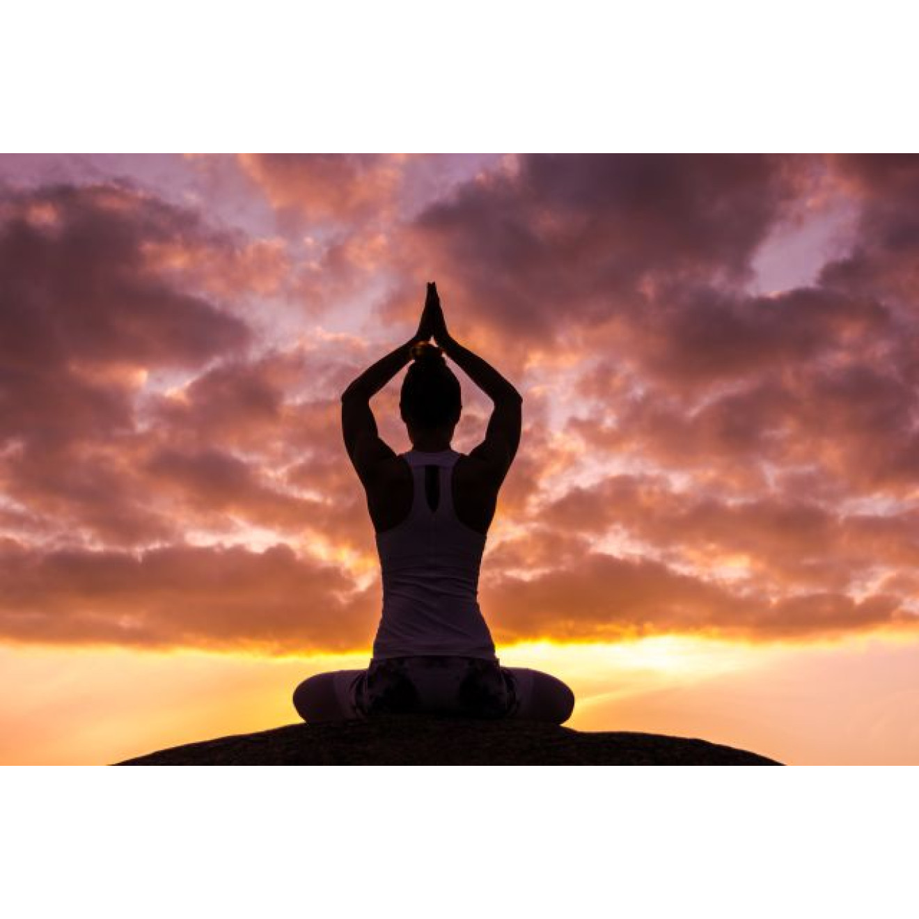 Akustikbild Yoga zum Sonnenuntergang