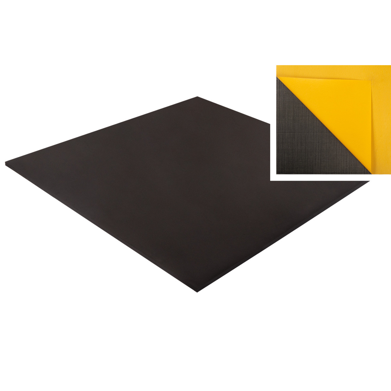 Moosgummi Zellgummi 100 x 100 x 1,5cm klebend