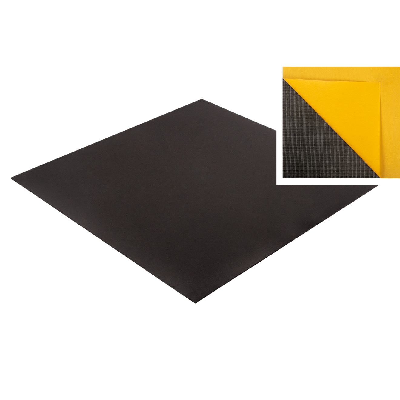 Moosgummi Zellgummi 100 x 100 x 0,4cm klebend