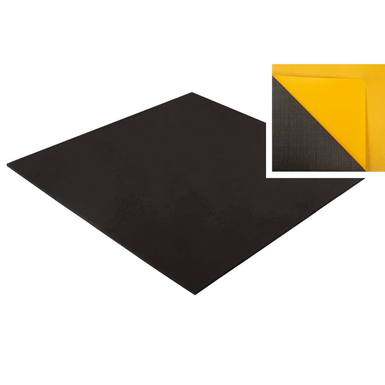 Moosgummi Zellgummi 100 x 100 x 0,6cm klebend