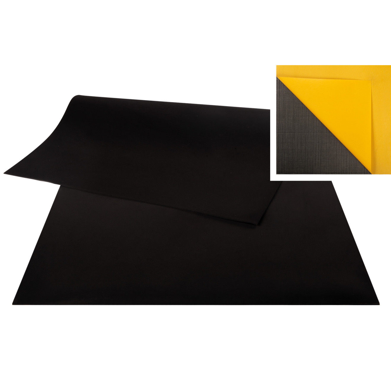 Moosgummi Zellgummi 100 x 200 x 0,5cm klebend