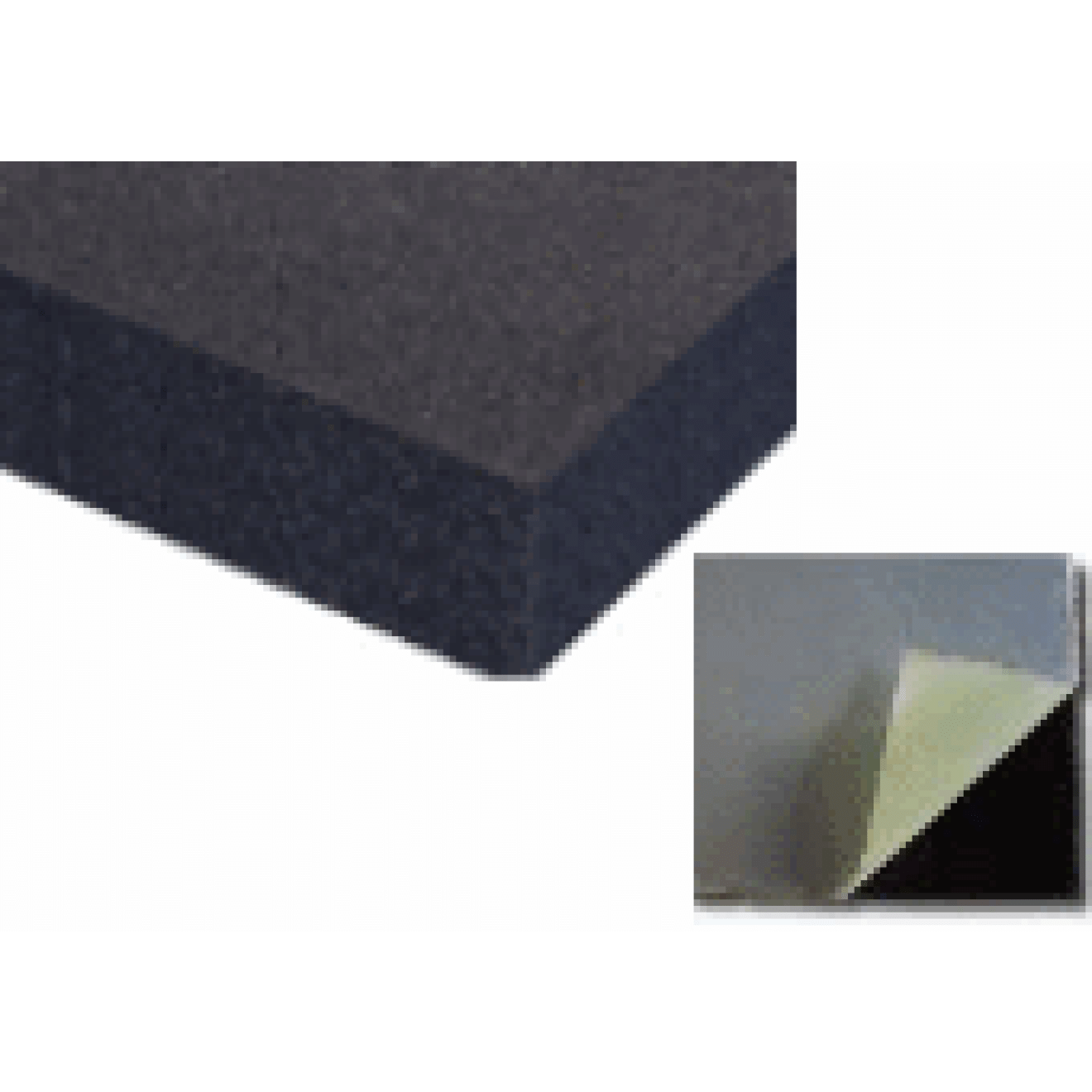 Hochwertiger Planer Schaumstoff MicroPor 100 x 50 x 3cm anthrazit,klebend - Schallschutzplatten