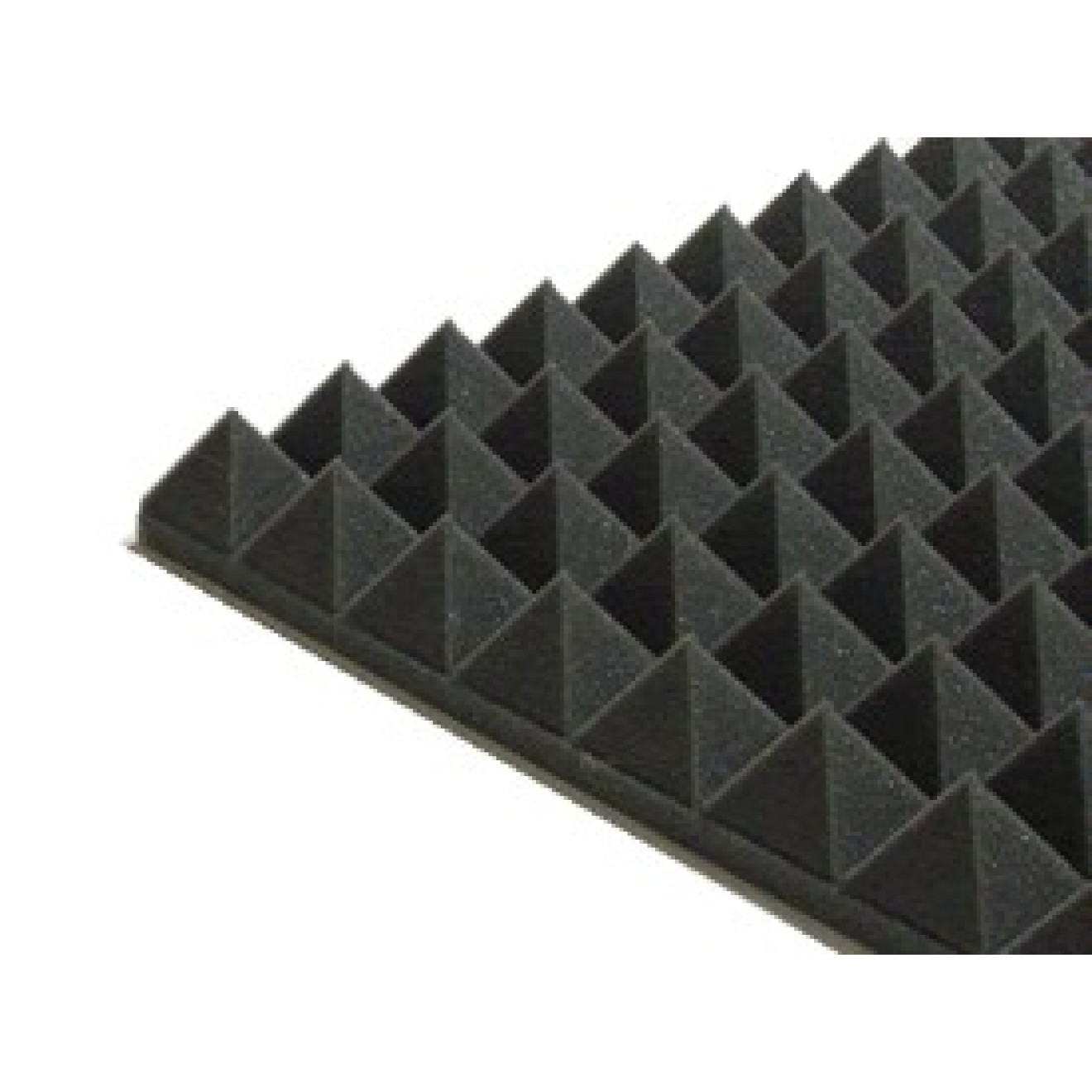 Akustik Pyramidenschaumstoff MicroPor 100 x 50 x 5cm anthrazit - Schaumstoff in Bestqualität