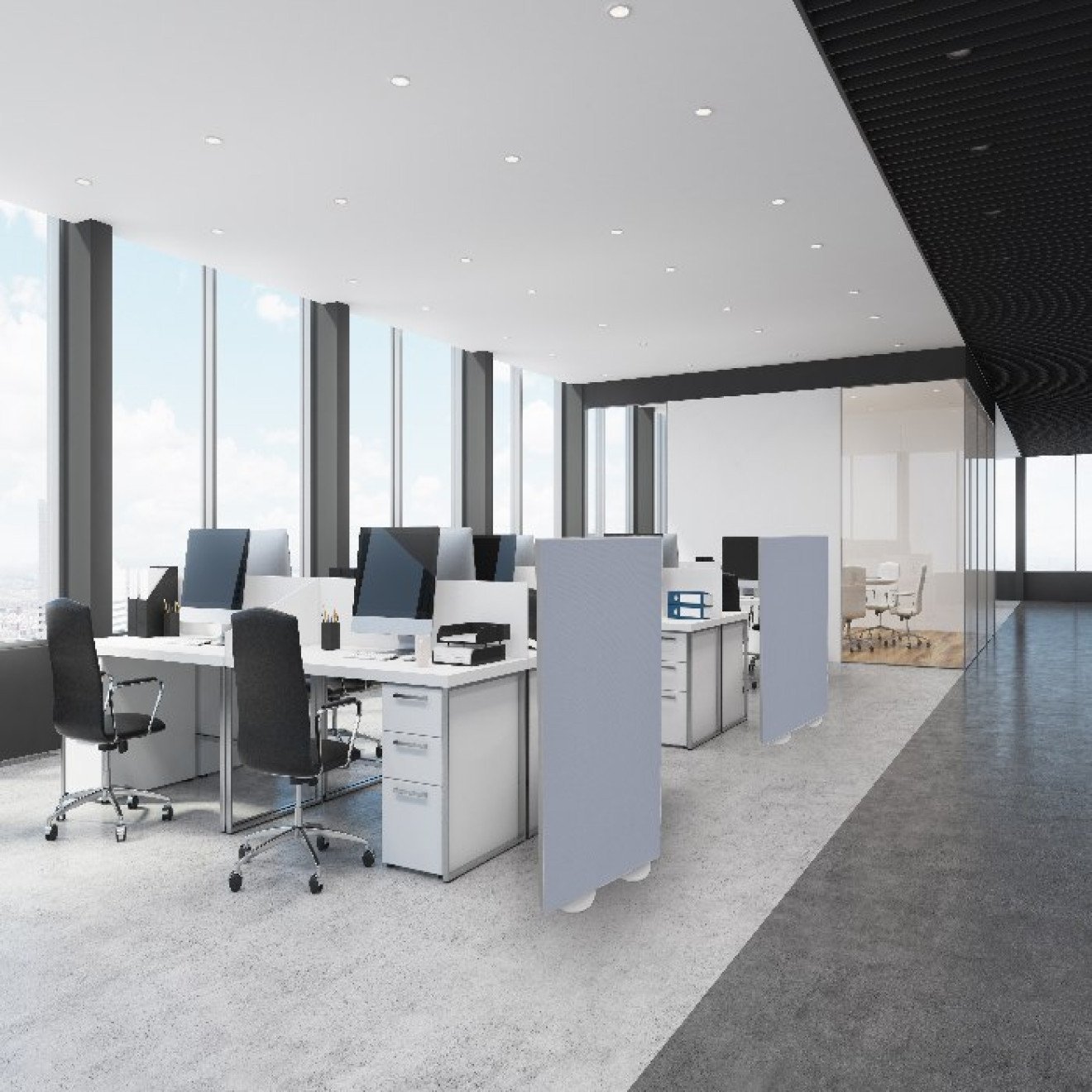 Raumtrenner bzw. Stellwand 160cm x 100cm Camira YS173